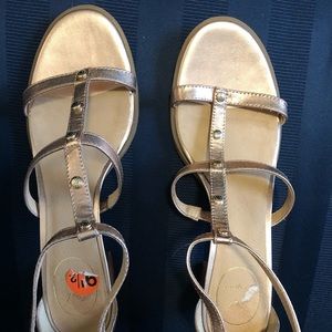 Jack Rogers Rose Gold Heeled Sandal 9.5
